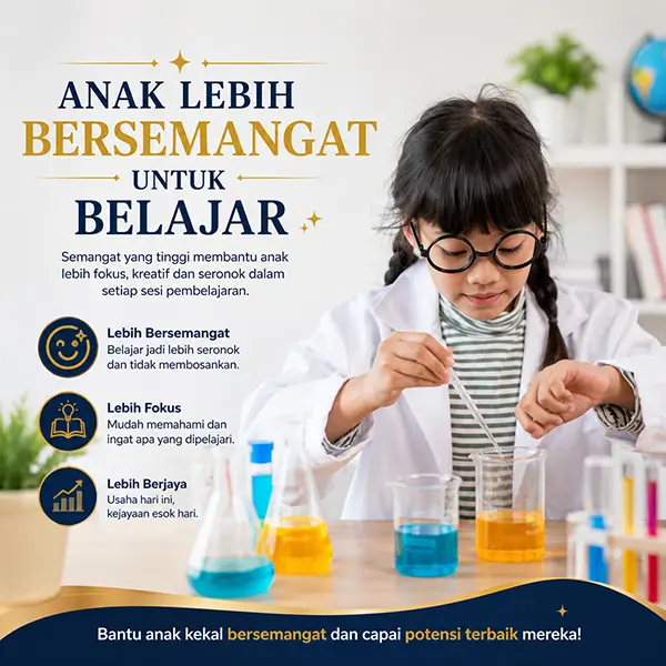 Anak lebih bersemangat untuk belajar