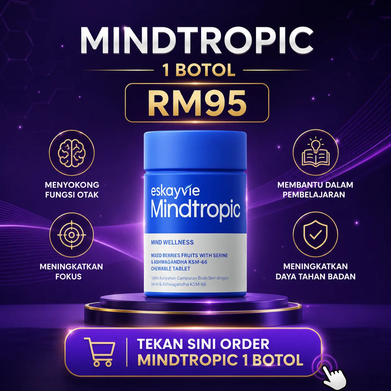 Pakej Eskayvie Mindtropic 1 botol
