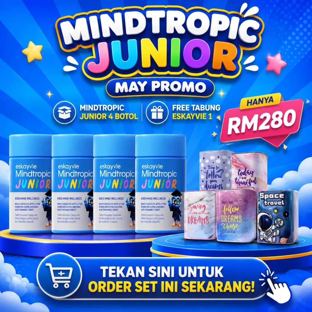 Pakej Eskayvie Mindtropic Junior 4 botol