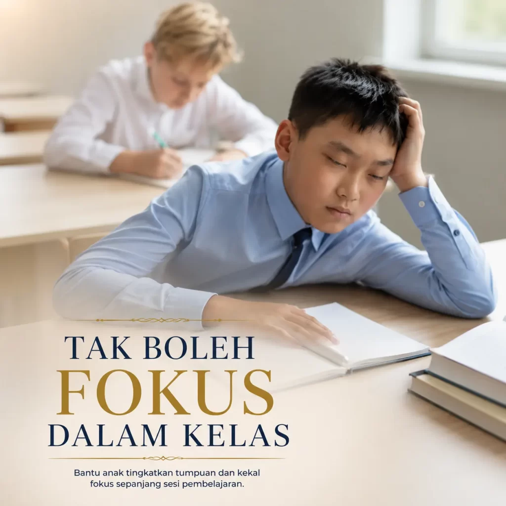 Tak boleh fokus dalam kelas