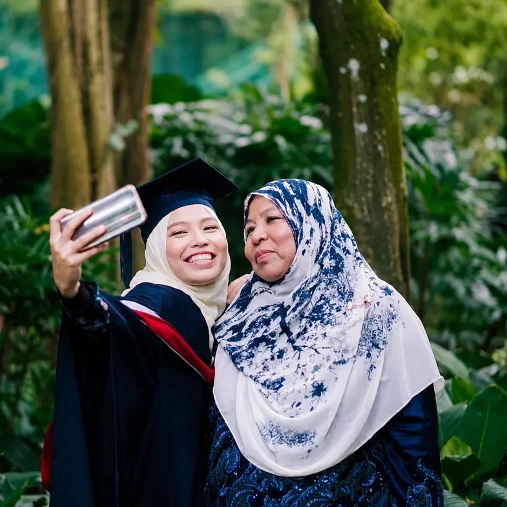 Terima kasih ayah ibu graduan Eskayvie Mindtropic